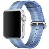 Curea iUni compatibila cu Apple Watch 1/2/3/4/5/6, 42mm, Nylon, Woven Strap, Blue