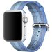 Curea iUni compatibila cu Apple Watch 1/2/3/4/5/6/7, 38mm, Nylon, Woven Strap, Blue